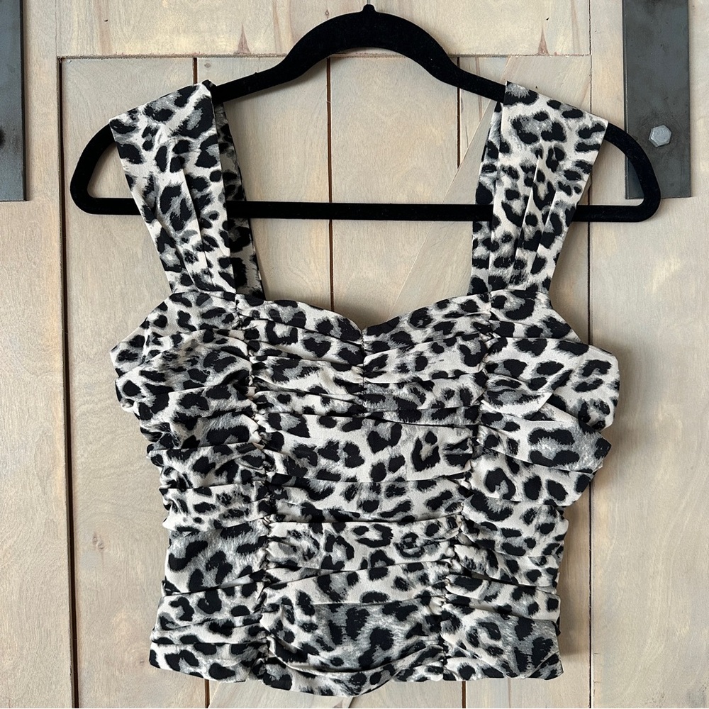 NWT Express Women’s Leopard Print Top XS